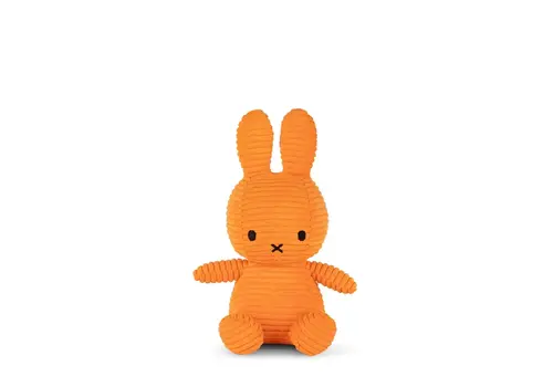 Bon Ton Toys Bon Ton Toys -  Nijntje knuffel (Miffy) ECO Corduroy - Orange - 23cm