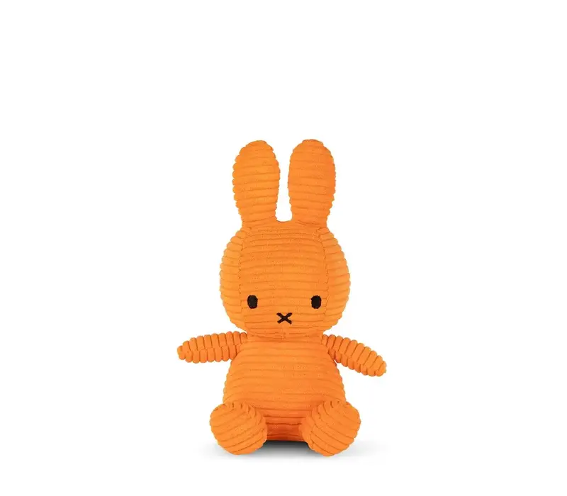 Bon Ton Toys -  Nijntje knuffel (Miffy) ECO Corduroy - Orange - 23cm