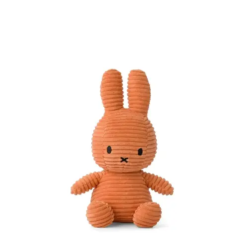 Bon Ton Toys -  Nijntje knuffel (Miffy) ECO Corduroy - Pumpkin- 23cm 