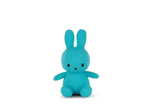 Bon Ton Toys Bon Ton toys -  Nijntje knuffel (Miffy) ECO Corduroy - Teal- 23cm