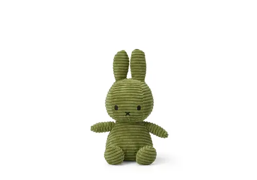 Bon Ton Toys Bon Ton toys -  Nijntje knuffel (Miffy) ECO Corduroy - Olive green- 23cm