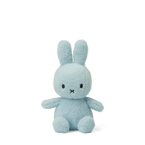 Bon Ton Toys -  Nijntje knuffel (Miffy) - Terry- Light blue - 23cm 