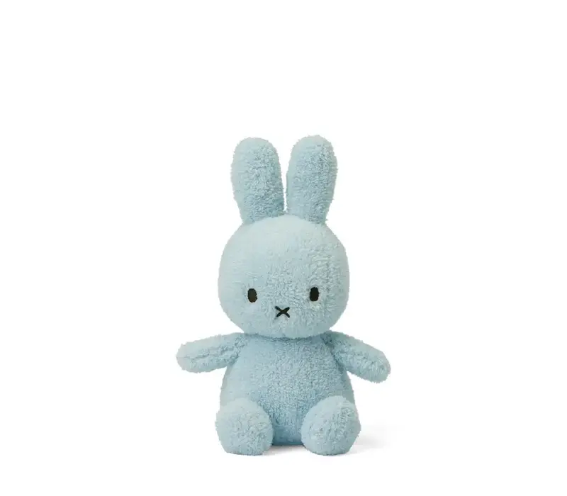 Bon Ton Toys -  Nijntje knuffel (Miffy) - Terry- Light blue - 23cm