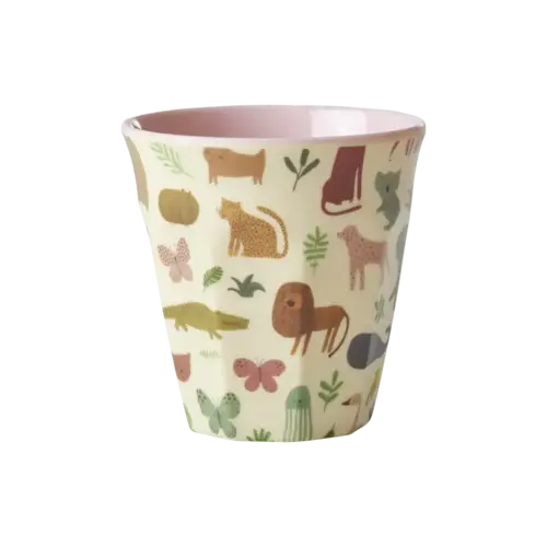 Rice Small Melamine Cup - Pink - Sweet jungle 