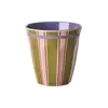 Rice by Rice Rice Medium Melamine Cup - Paars - Stripe delight