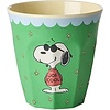 Rice by Rice Rice Medium Melamine Cup - Green- Snoopy