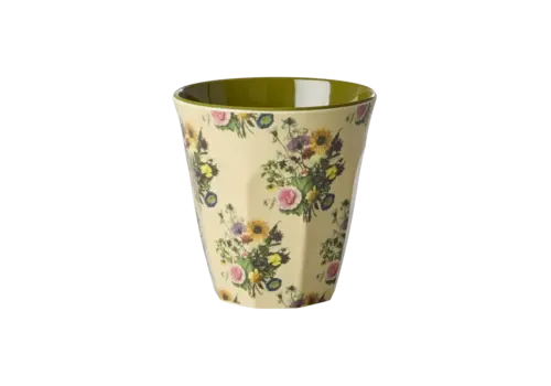 Rice by Rice Rice Medium Melamine Cup - Dark green - Retro Bouquet
