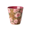 Rice by Rice Rice Medium Melamine Cup - Floral Fiesta Rose