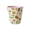 Rice by Rice Rice Medium Melamine Cup - Roze  - Sweet Jungle
