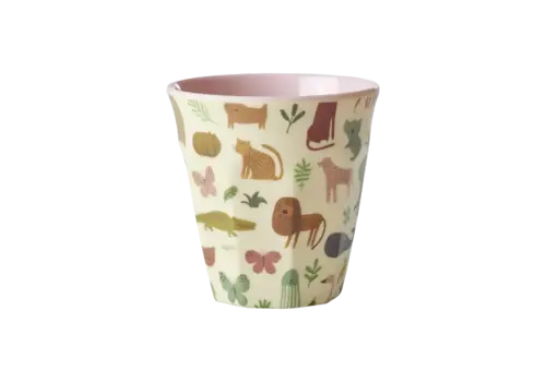 Rice by Rice Rice Medium Melamine Cup - Roze  - Sweet Jungle
