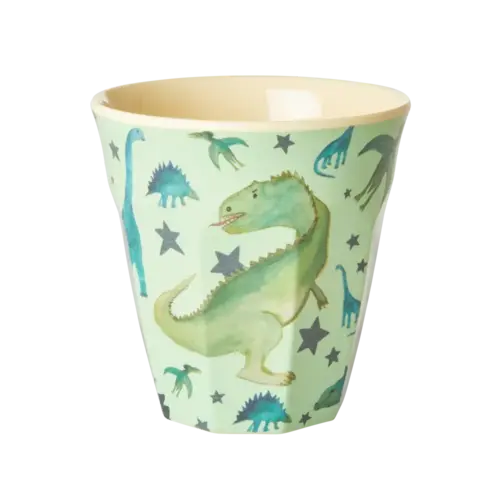 Rice Medium Melamine Cup - Groen  - Dino 