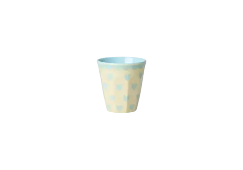 Rice by Rice Rice Melamine espresso cup -   blauw - Favorite Hearts Prints