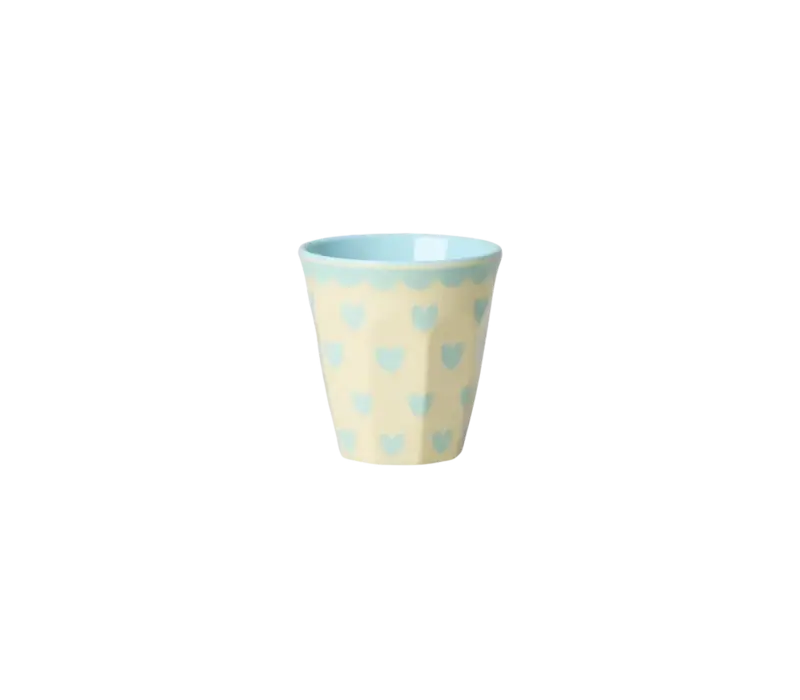 Rice Melamine espresso cup -   blauw - Favorite Hearts Prints