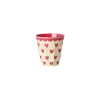 Rice by Rice Rice Melamine espresso cup -  Rood - Favorite Hearts Prints