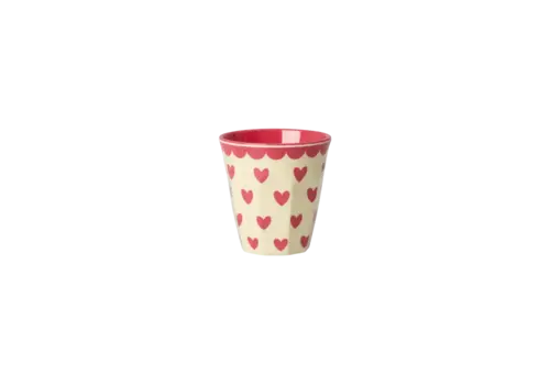 Rice by Rice Rice Melamine espresso cup -  Rood - Favorite Hearts Prints