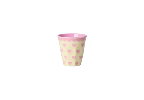 Rice by Rice Rice Melamine espresso cup -  Roze - Favorite Hearts Prints