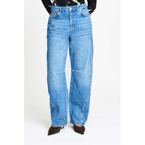 Pom Amsterdam JEANS - Jacky Studs Mid Blue 
