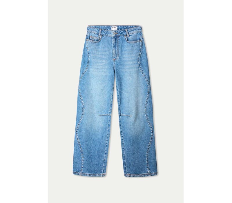Pom Amsterdam JEANS - Jacky Studs Mid Blue