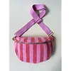 Wauw Fashion Wauw - Crossbody Tas  Belle  - Stripe Roze, Blush
