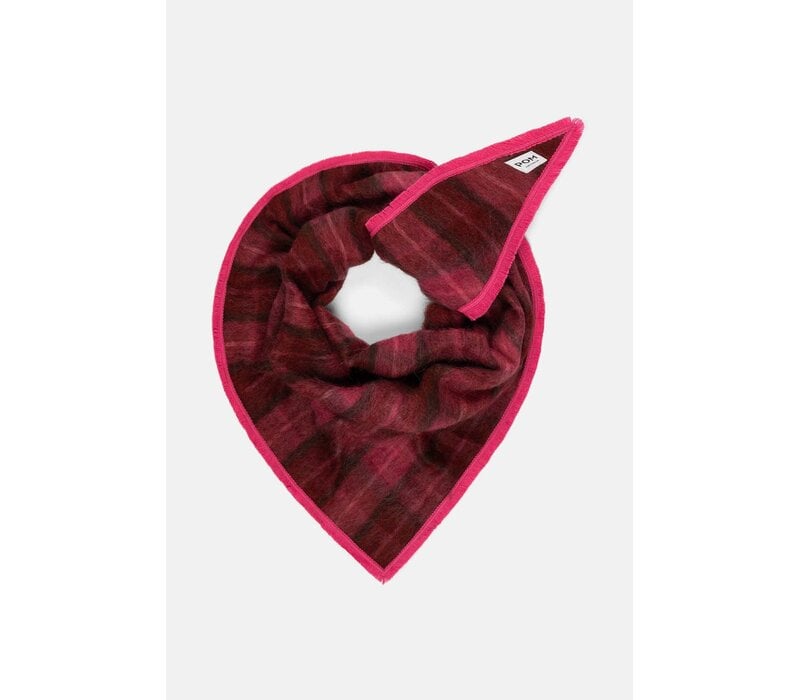 Pom Amsterdam SHAWL - Hero Check Pink