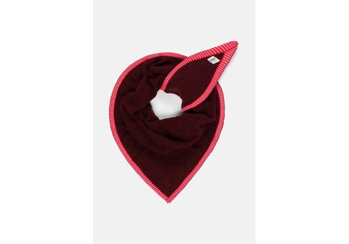 Pom Amsterdam Pom Amsterdam SHAWL - Hero Burgundy Red