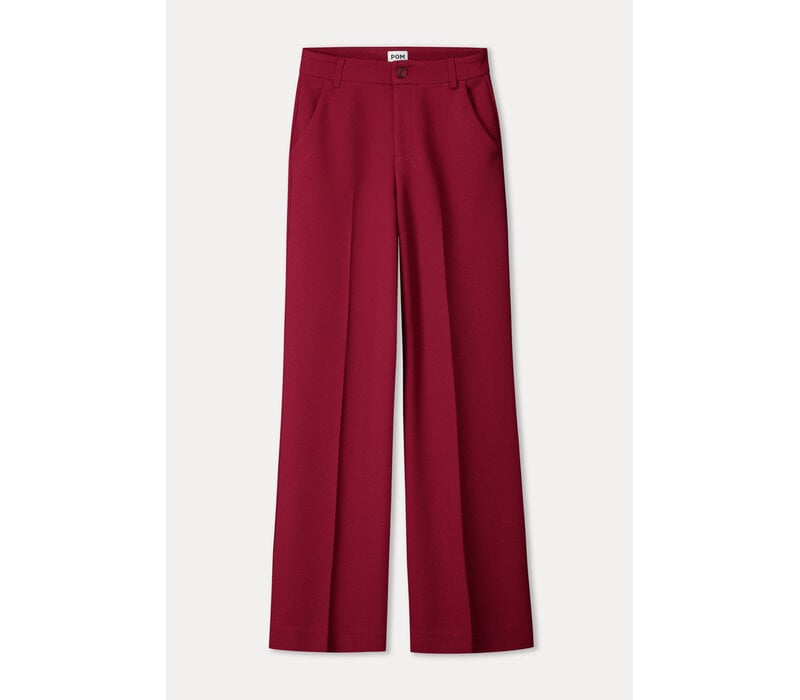 Pom Amsterdam PANTS - Lara Burgundy Red