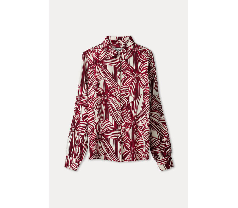 Pom Amsterdam BLOUSE - Mila Ribbon Red