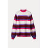 Pom Amsterdam Pom Amsterdam PULLOVER - Faye Striped Red
