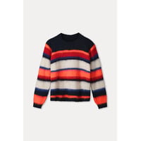 Pom Amsterdam PULLOVER - Faye Striped Blue