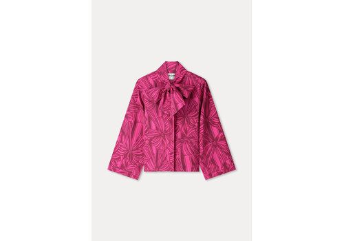 Pom Amsterdam Pom Amsterdam BLOUSE - Sara Ribbon Pink