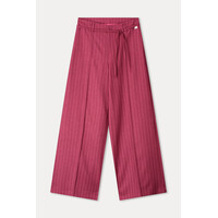 Pom Amsterdam PANTS - Jess Striped Burgundy Red