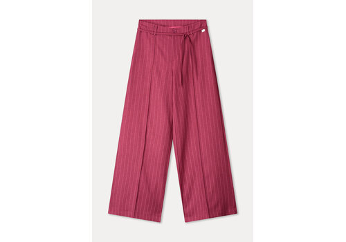 Pom Amsterdam Pom Amsterdam PANTS - Jess Striped Burgundy Red