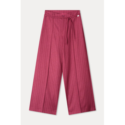 Pom Amsterdam PANTS - Jess Striped Burgundy Red 
