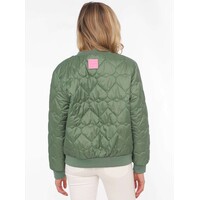 Zwillingsherz Bomberjacket - Be Happy - Groen