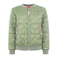 Zwillingsherz Bomberjacket - Be Happy - Groen