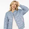 Zwillingsherz Zwillingsherz Bomberjacket - Be Happy  - Blauw