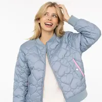 Zwillingsherz Bomberjacket - Be Happy  - Blauw