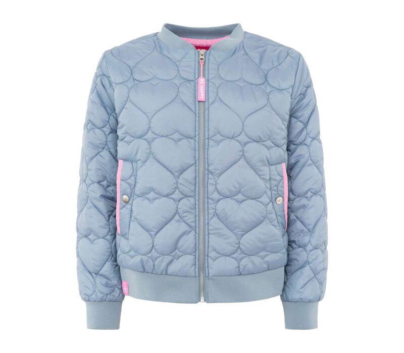 Copy of Zwillingsherz Bomberjacket - Be Happy - Groen