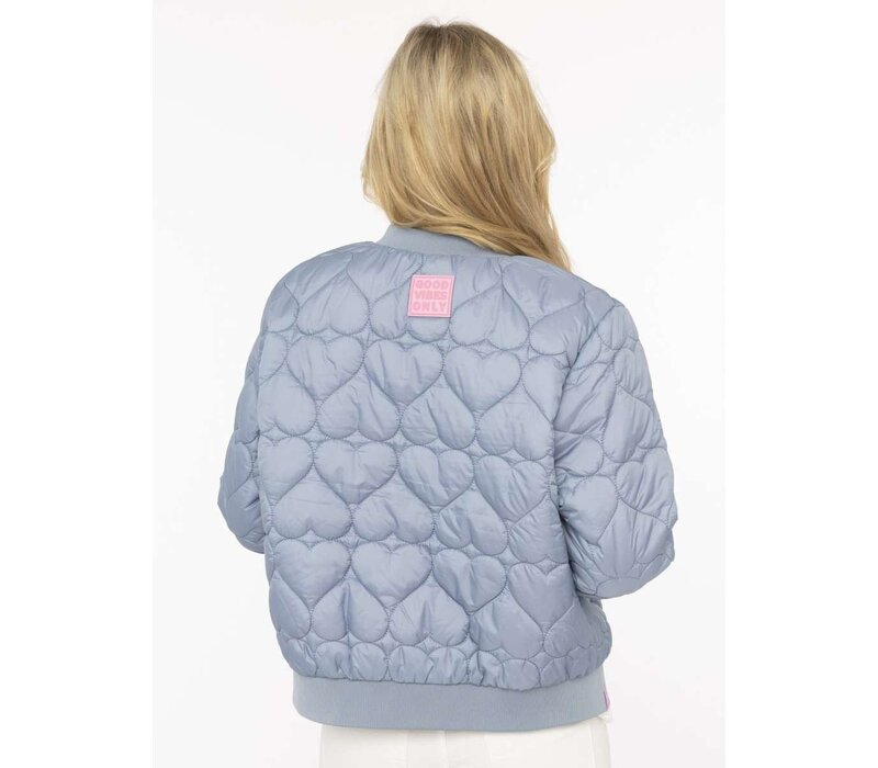 Copy of Zwillingsherz Bomberjacket - Be Happy - Groen