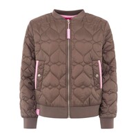 Zwillingsherz Bomberjacket - Be Happy - Bruin