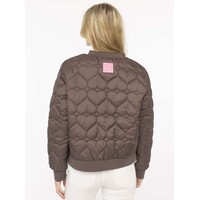 Zwillingsherz Bomberjacket - Be Happy - Bruin