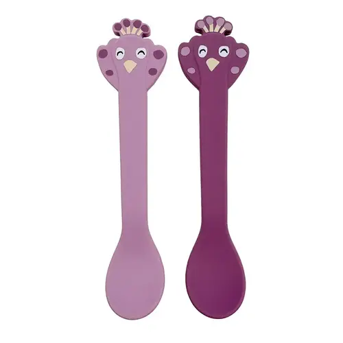 Trixie -Siliconen lepel 2-pack - Mrs. Peacock 