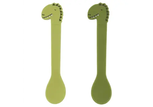 Trixie Trixie - Siliconen lepel 2-pack - Mr. Dino