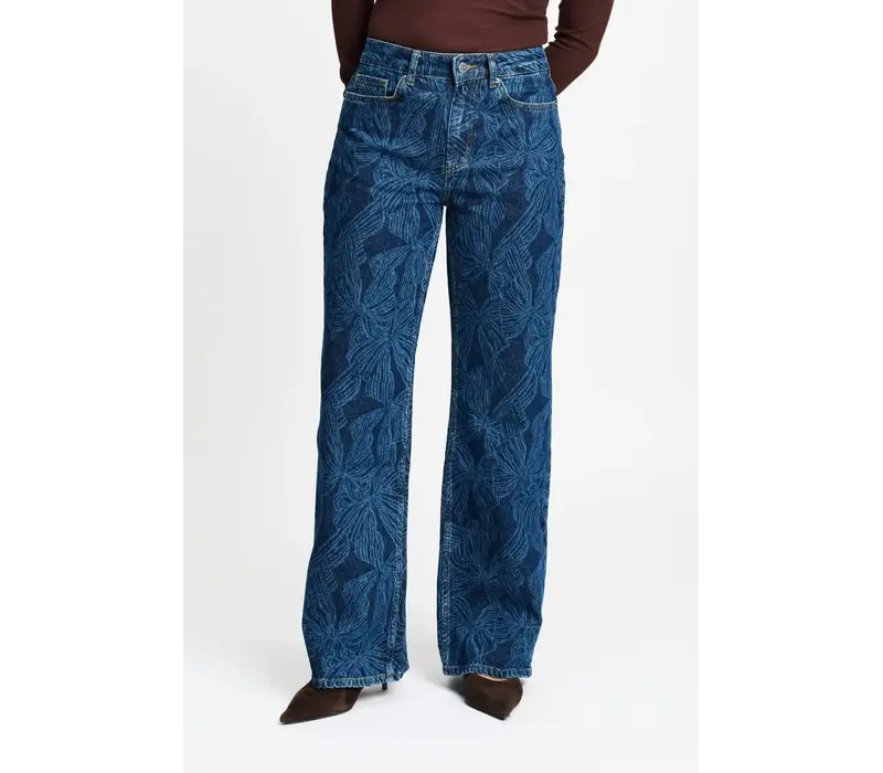 Pom Amsterdam JEANS - Julia Bows Mid Blue