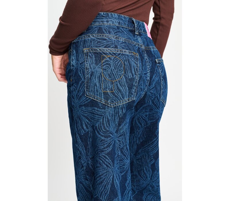 Pom Amsterdam JEANS - Julia Bows Mid Blue