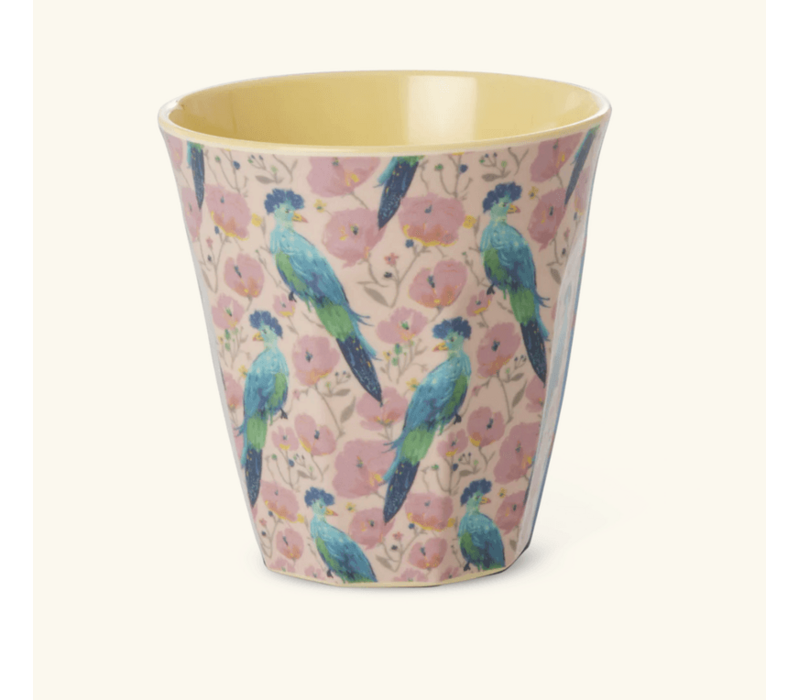 Rice Medium Melamine Cup - Exotic Bird
