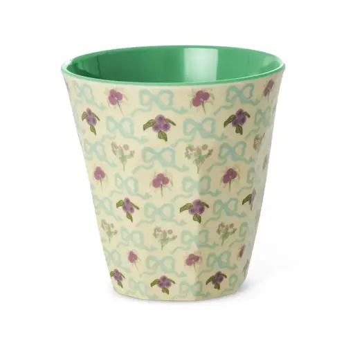 Rice Medium Melamine Cup - Bow and Bouquet 
