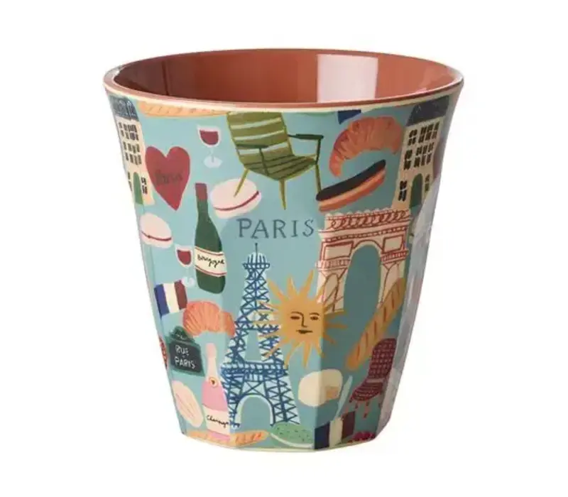 Rice Medium Melamine Cup - Paris Mon Amour