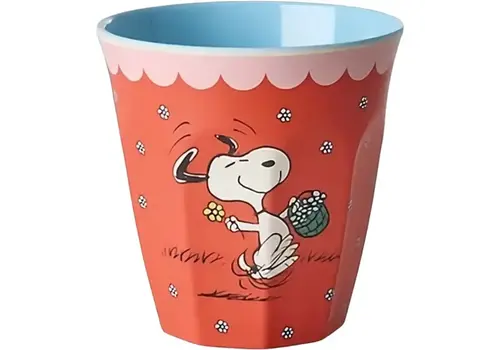 Rice by Rice Rice Medium Melamine Cup - Red - Snoopy