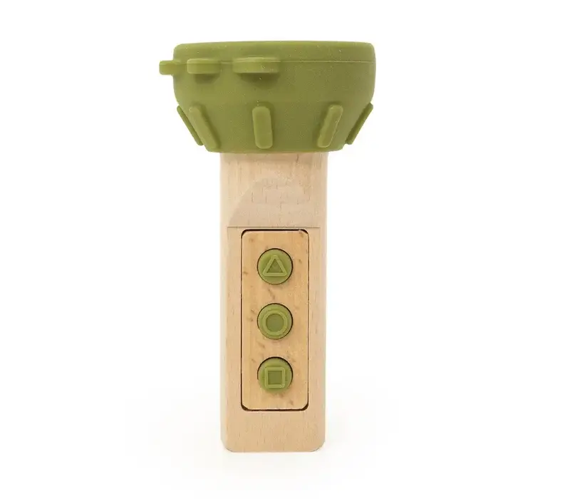 Trixie - Wooden silicone flashlight - Mr. Dino